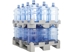 Kunststoffpaletten für Transport und Lagerung von 19 Liter-Wasserflaschen.